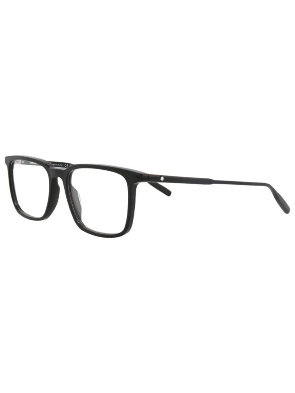 New Montblanc Women's Eyeglasses Square Rectangle Acetate Frame Mens Black Black